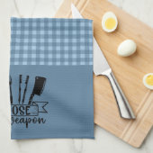 Wählen Sie Ihre Waffe - Blue Buffalo Kariert Geschirrtuch (Viertel Falte)