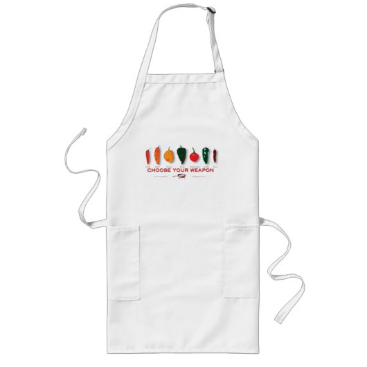 Wählen Sie Ihre Waffe - heiße Paprikaschoten - Lange Schürze (Vorne)