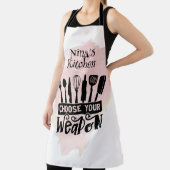 Wählen Sie Ihre Waffe Küchenwerkzeuge Pink Splash Schürze (InSitu)