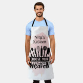 Wählen Sie Ihre Waffe Küchenwerkzeuge Pink Splash Schürze (Getragen)