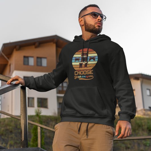 Wählen Sie Ihre Waffe - Retro Gamer Hoodie
