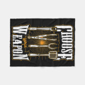 Wählen Sie Ihre Waffen Grill Utensils Funny Grille Fleecedecke (Vorderseite (Horizontal))