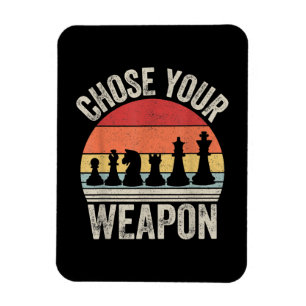 Wählen Sie Ihre Weapon Funny Schach Stücke Magnet
