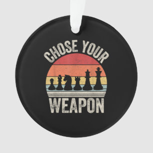 Wählen Sie Ihre Weapon Funny Schach Stücke Ornament