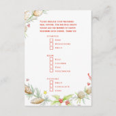 Wählen Sie Ihre Wunschkarte für das Weihnachtsesse Begleitkarte (Rückseite)