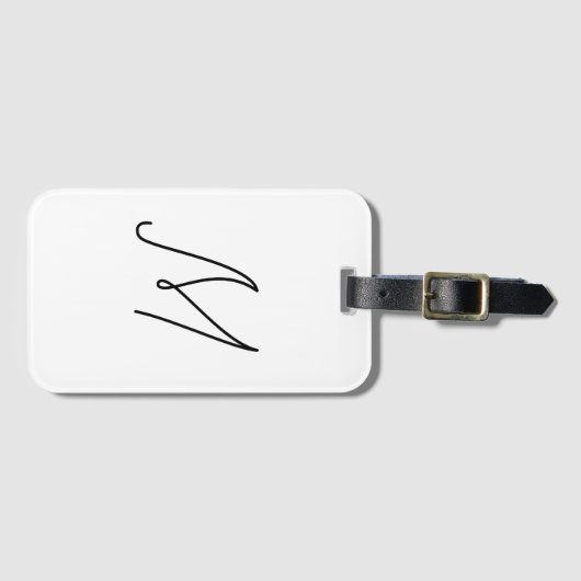 Wählen Sie Ihren eigenen Brief | Schriftart Style: Gepäckanhänger (Vorderseite (Horizontal))