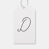 Wählen Sie Ihren eigenen Brief | Schriftart Style: Geschenkanhänger (Vorderseite)