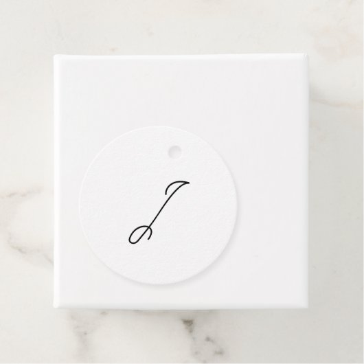 Wählen Sie Ihren eigenen Brief | Schriftart Style: Geschenkanhänger (Beispiel)