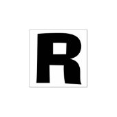 Wählen Sie Ihren eigenen Brief | Schriftart Style: Gummistempel (Prägung)