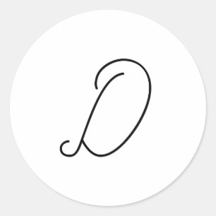 Wählen Sie Ihren eigenen Brief   Schriftart Style: Runder Aufkleber