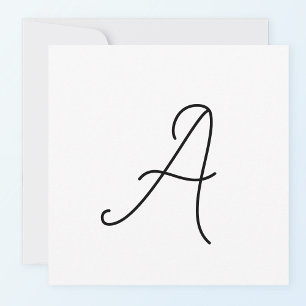 Wählen Sie Ihren eigenen Buchstaben Schriftstil: Mitteilungskarte