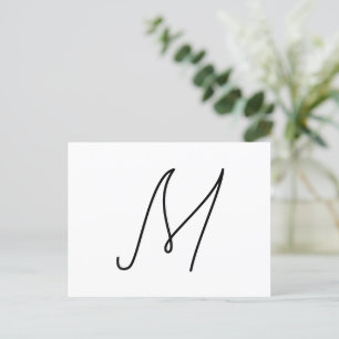 Wählen Sie Ihren eigenen Buchstaben Schriftstil: Postkarte