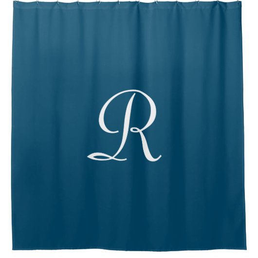WÄHLEN Sie IHREN FARBEduschvorhang mit Monogramm Duschvorhang (Vorderseite)