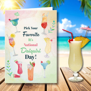Wählen Sie Ihren Lieblings-National-Daiquiri-Tag a Karte