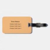 WÄHLEN SIE IHREN Minimalistischen FARBBONG AUS Gepäckanhänger (Rückseite horizontal)