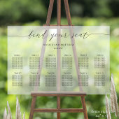 Wählen Sie Ihren Sitzplan Mattiert aus. Acrylschild