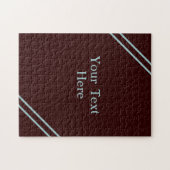 Wählen Sie Ihren Text Hard Blue Schwierigkeit Soli Puzzle (Horizontal)