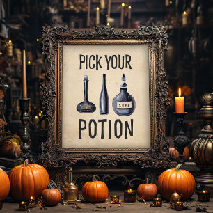 Wählen Sie Ihren Ton aus   HALLOWEEN-PARTY Poster