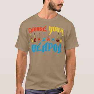 Wählen Sie Ihren Weapon Guitars Funny Guitar Playe T-Shirt
