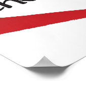 Wählen Sie immer Liebe-Kalligrafie-Printwerbung Poster (Ecke)