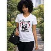 Wählen Sie immer Liebe Women's V-Neck T - Shirt | 