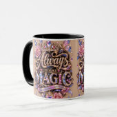 Wählen Sie immer Magic Sparkle Crystal Design Tasse (Vorderseite Links)