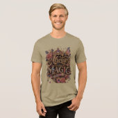 Wählen Sie immer Magic Sparkle Crystal Design Tri-Blend Shirt (Vorderseite voll)