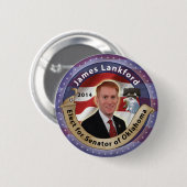 Wählen Sie James Lankford für Senator von Oklahoma Button (Vorne & Hinten)
