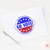 "WÄHLEN SIE! Jede Stimme zählt - Motivierend Runder Aufkleber (Umschlag)