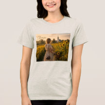 Wählen Sie jeden Tag Freude Florales Damen-T-Shirt
