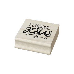 Wählen Sie Jesus Art Gospel Grafik Christlich Art Gummistempel