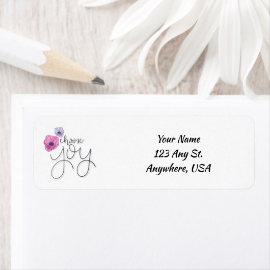 Wählen Sie Joy Address Labels aus (Insitu)