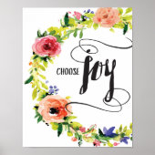 Wählen Sie Joy Art Print Poster (Vorne)