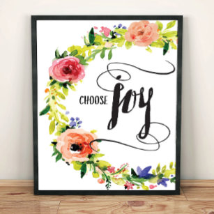 Wählen Sie Joy Art Print Poster