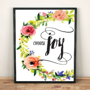 Wählen Sie Joy Art Print Poster