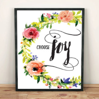 Wählen Sie Joy Art Print Poster
