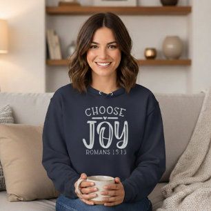Wählen Sie JOY Bible Verse Christlich Hoodie