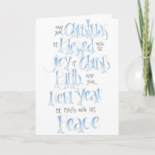 Wählen Sie Joy Christmas Card Feiertagskarte