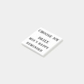 Wählen Sie Joy Daily - Custom Positive Sticky Note Post-it Klebezettel (angewinkelt)
