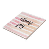 Wählen Sie Joy Inspirational Quote Aquarellfarbe P Fliese (Seite)