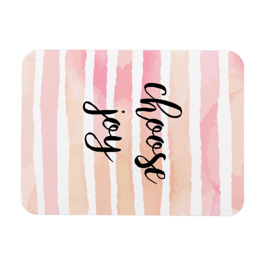 Wählen Sie Joy Inspirational Quote Aquarellfarbe P Magnet (Horizontal)