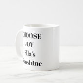 Wählen Sie Joy Inspirational Tasse aus (Vorderseite Links)