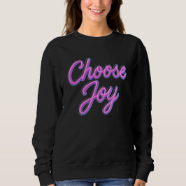 Wählen Sie Joy Neon Lights Design Sweatshirt