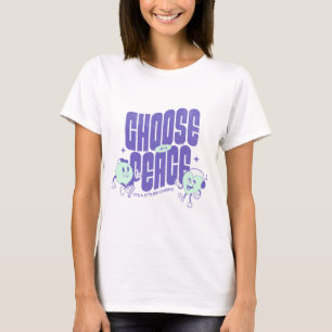 Wählen Sie Joy & Peace Niedlich Inspirational T-Shirt