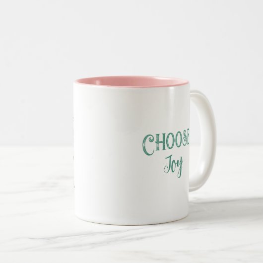 Wählen Sie Joy Skull und Blume Zweifarbige Tasse (VorderseiteRechts)