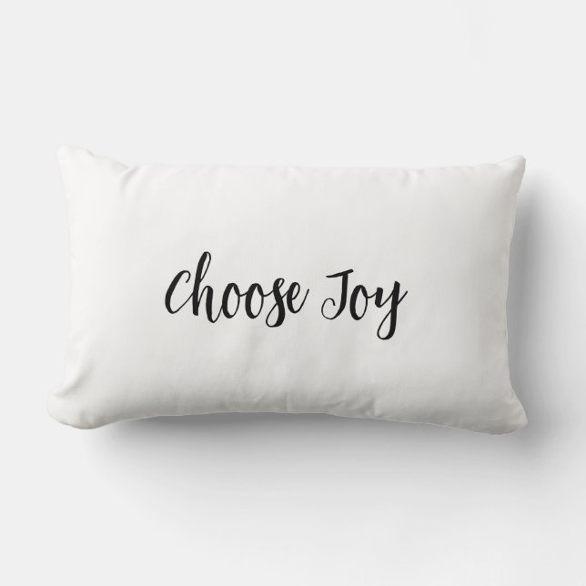 Wählen Sie Joy Throw Pillow Lendenkissen (Vorderseite)
