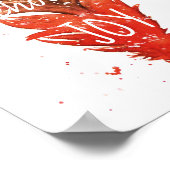 Wählen Sie Joy // Watercolor Feather Poster (Ecke)