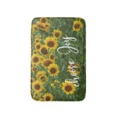 Wählen Sie Joziquote Sonnenblumen Feld Matching Badematte (Vorderseite Vertikal)