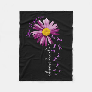 Wählen Sie Kind Lupus Awareness Gift Lila Ribbon. Fleecedecke