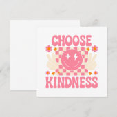 Wählen Sie Kindness - florale Inspiration (2) (Vorne/Hinten)